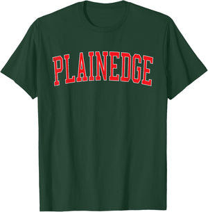 Vintage Plainedge NY Distressed Red Varsity Style T-Shirt - T-Shirt | Forest