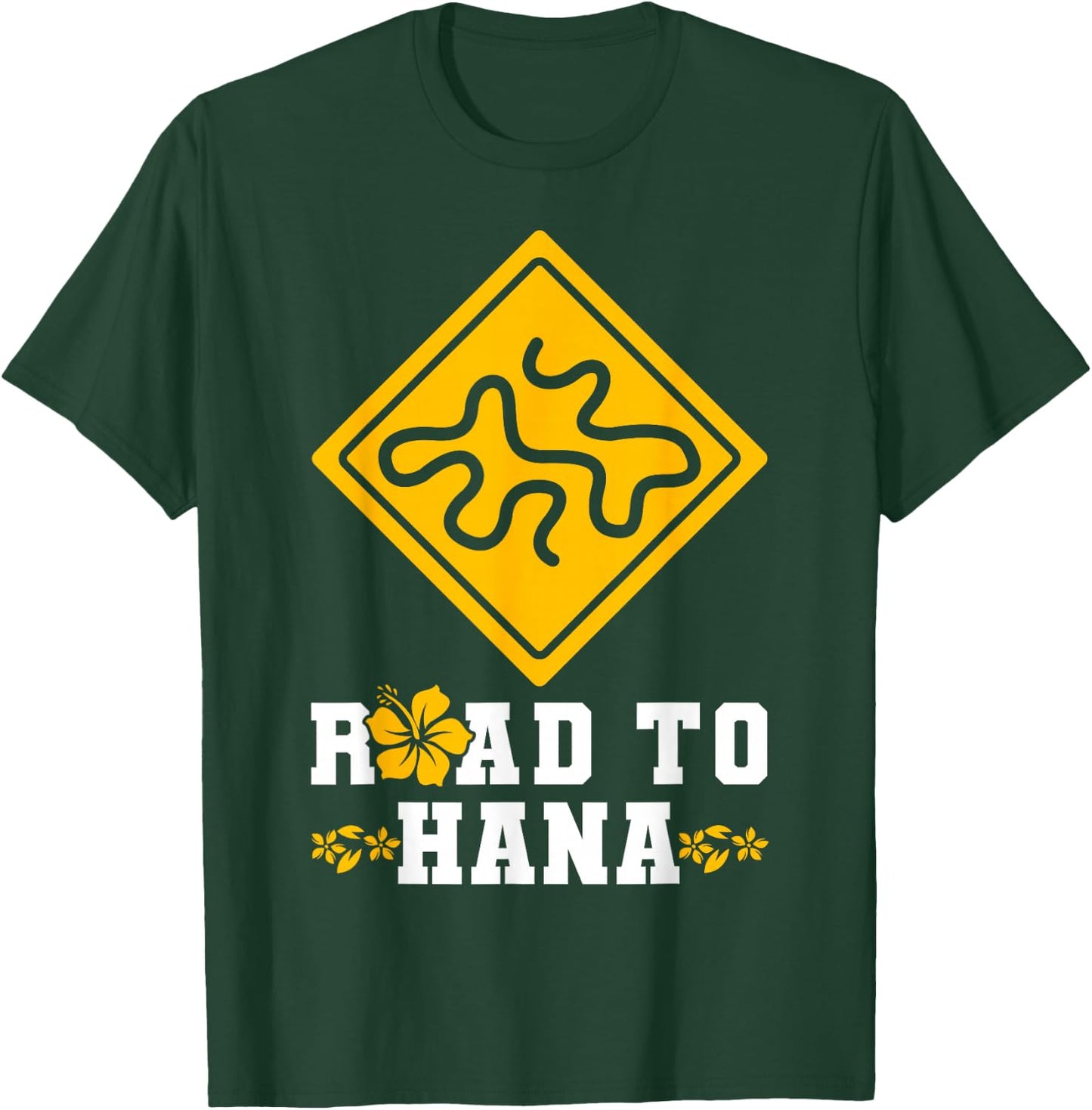 Hawaiian Islands Vintage Souvenir Road To Hana T-Shirt - T-Shirt | Forest