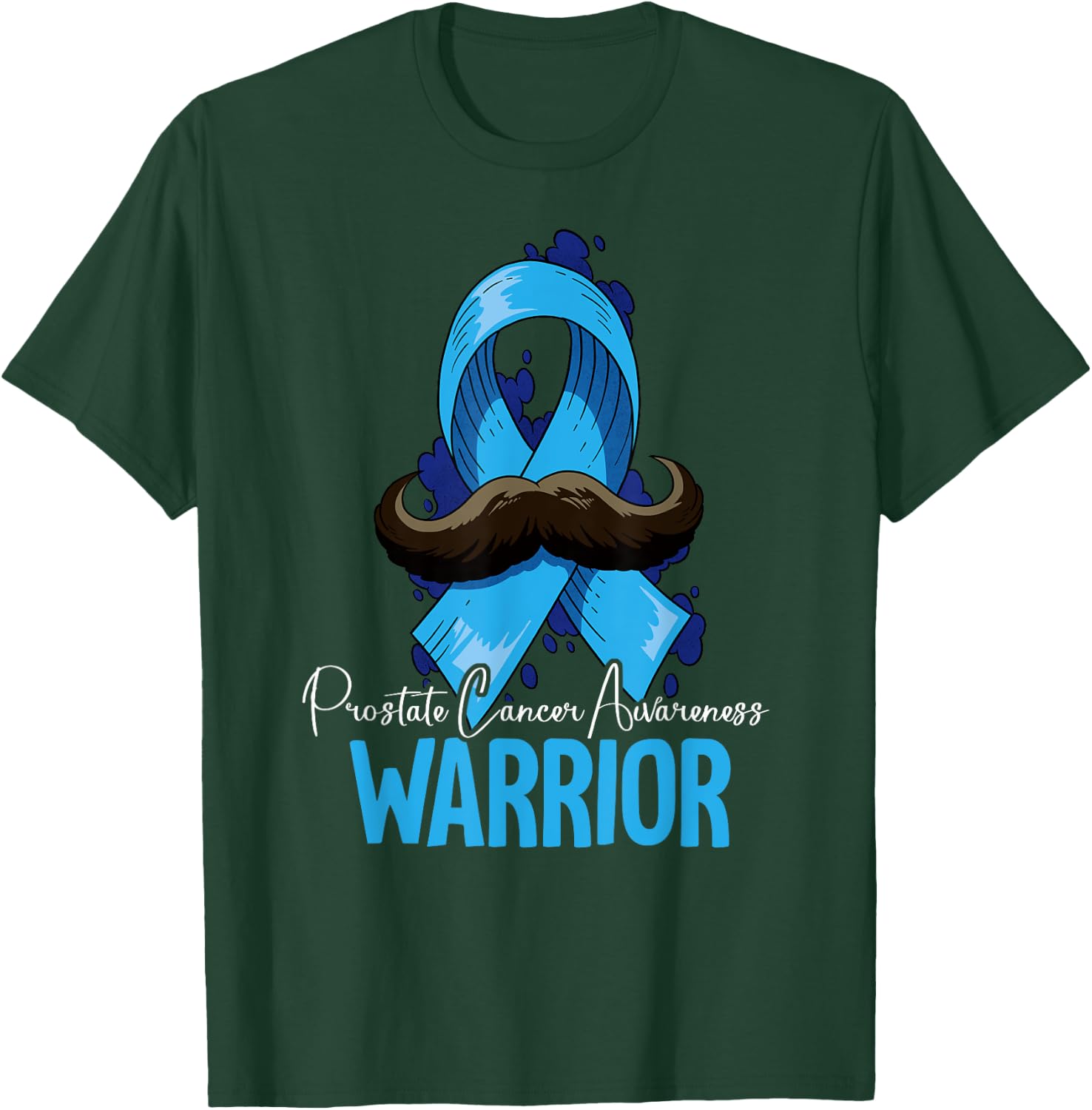 Warrior Prostate Cancer Awareness T-Shirt - T-Shirt | Forest