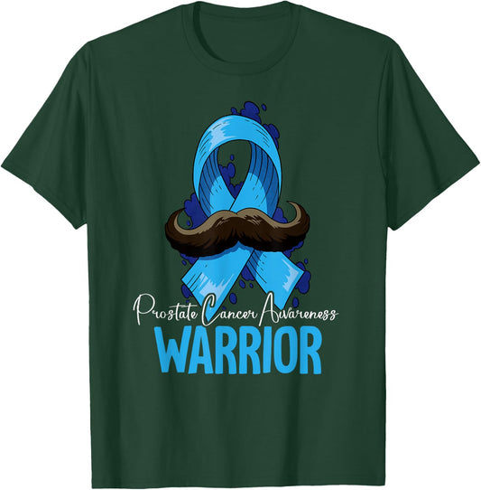 Warrior Prostate Cancer Awareness T-Shirt - T-Shirt | Forest
