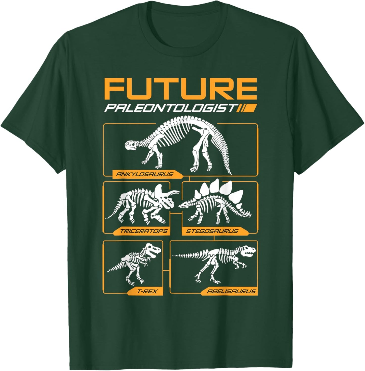 Cool Future Paleontologist Funny Dinosaur Fossil Enthusiast T-Shirt - T-Shirt | Forest