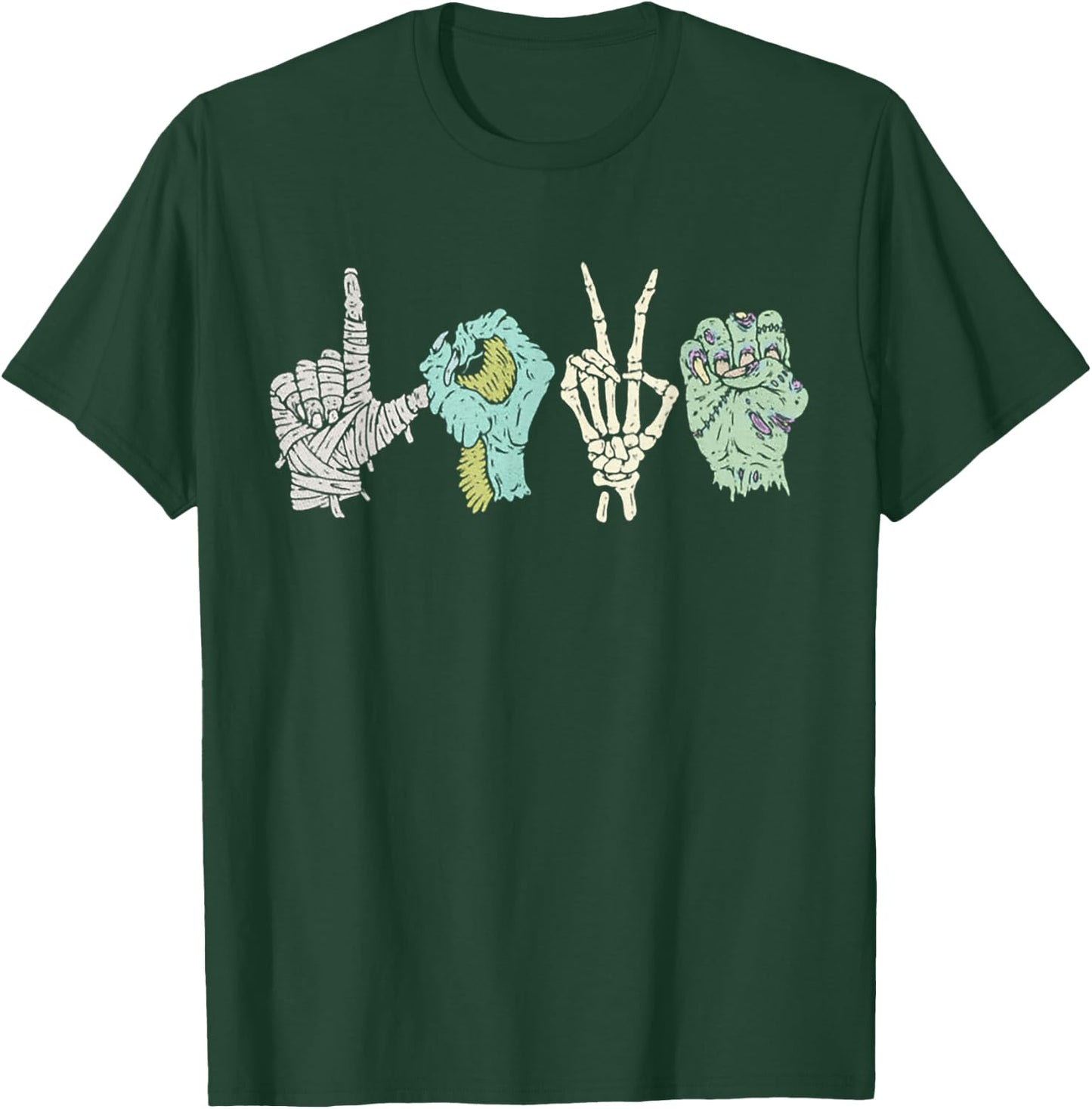 Monster Love Sign Language T-Shirt - T-Shirt | Forest