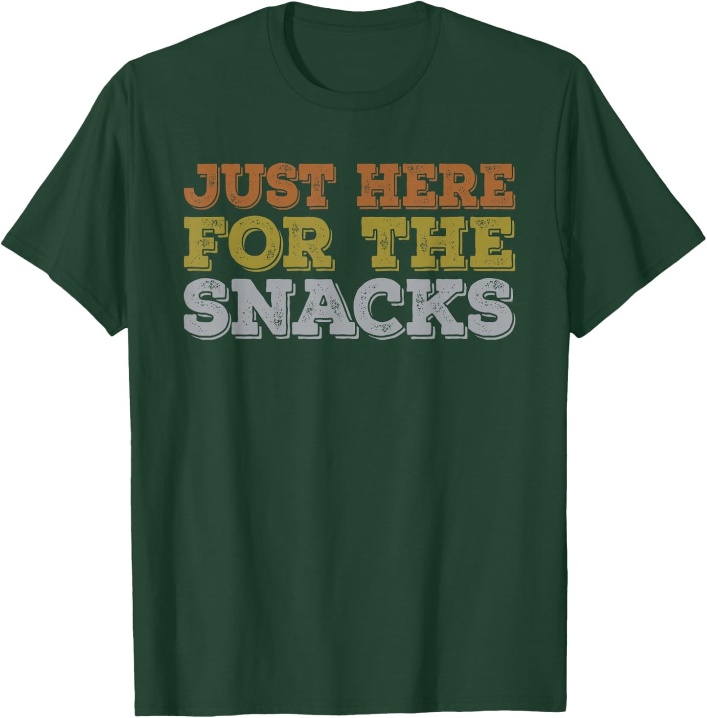 Baseball I'm Just Here For The Snacks Vintage Sports T-Shirt - T-Shirt | Forest