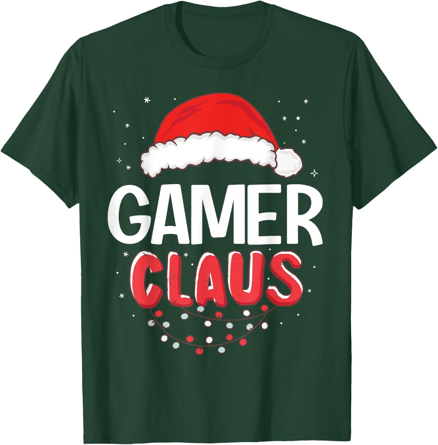 Gamer Santa Claus Christmas Matching Costume T-Shirt - T-Shirt | Forest