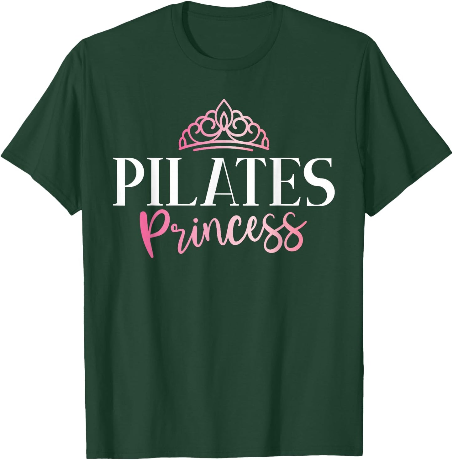 Pilates Gifts Women's Princess Yoga , Black, Small, Short Sleeve, , Lace, Cotton 60% Polyester 40% T-Shirt - T-Shirt | Forest