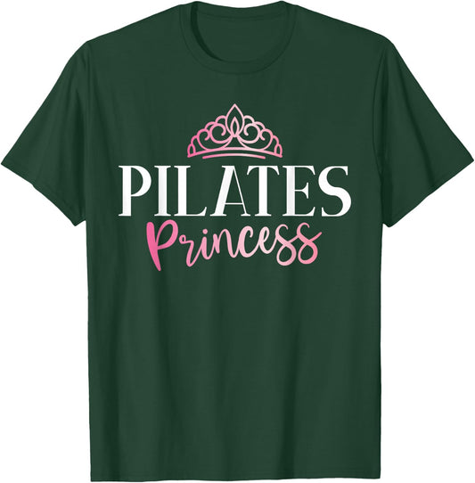 Pilates Gifts Women's Princess Yoga , Black, Small, Short Sleeve, , Lace, Cotton 60% Polyester 40% T-Shirt - T-Shirt | Forest