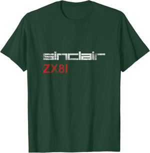SINCLAIR ZX81 - GRUNGE Stonewashed Effect T-Shirt - T-Shirt | Forest