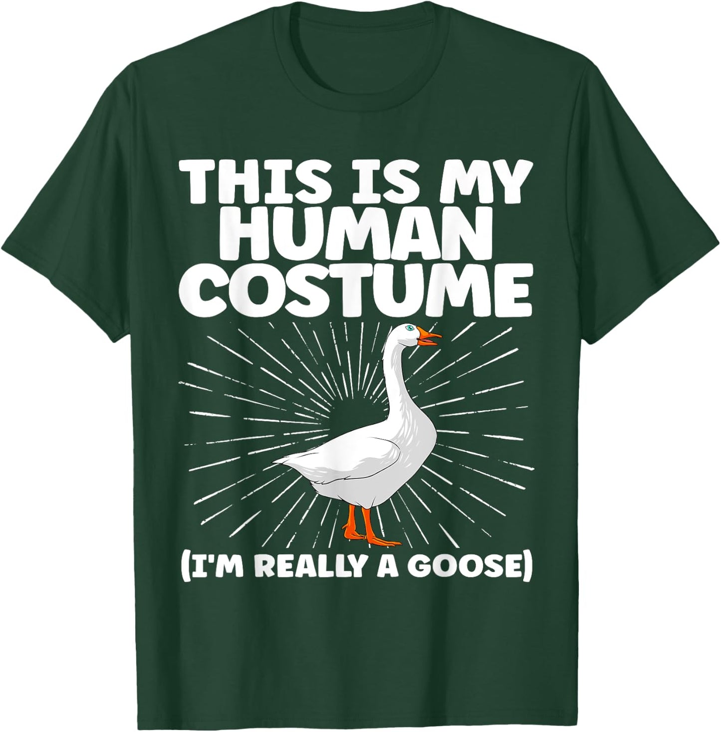 Cute Goose Design Women Farm Animal Goose Lovers T-Shirt - T-Shirt | Forest