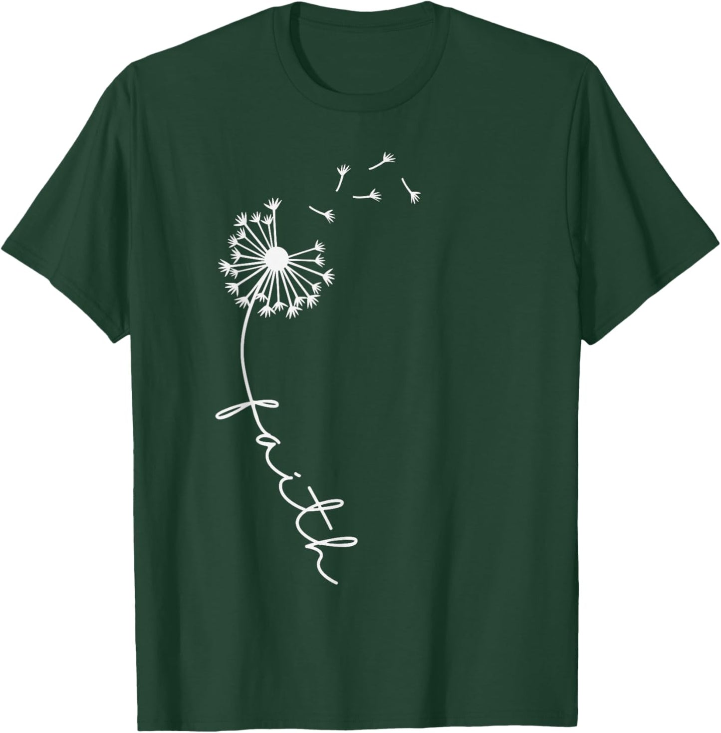 Dandelion Faith Quote Christian Lion Luke Women Kids T-Shirt - T-Shirt | Forest