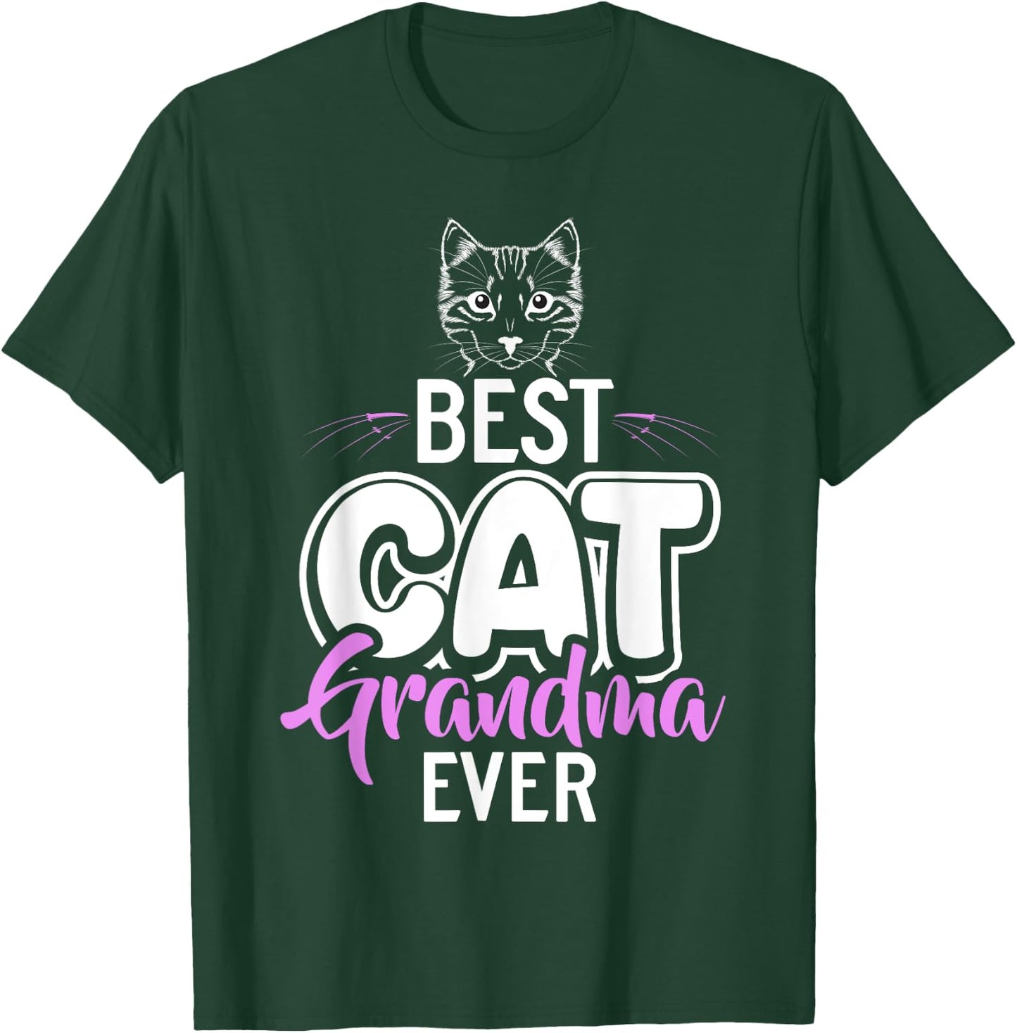 Best Cat Grandma Ever Cat Grandma T-Shirt - T-Shirt | Forest