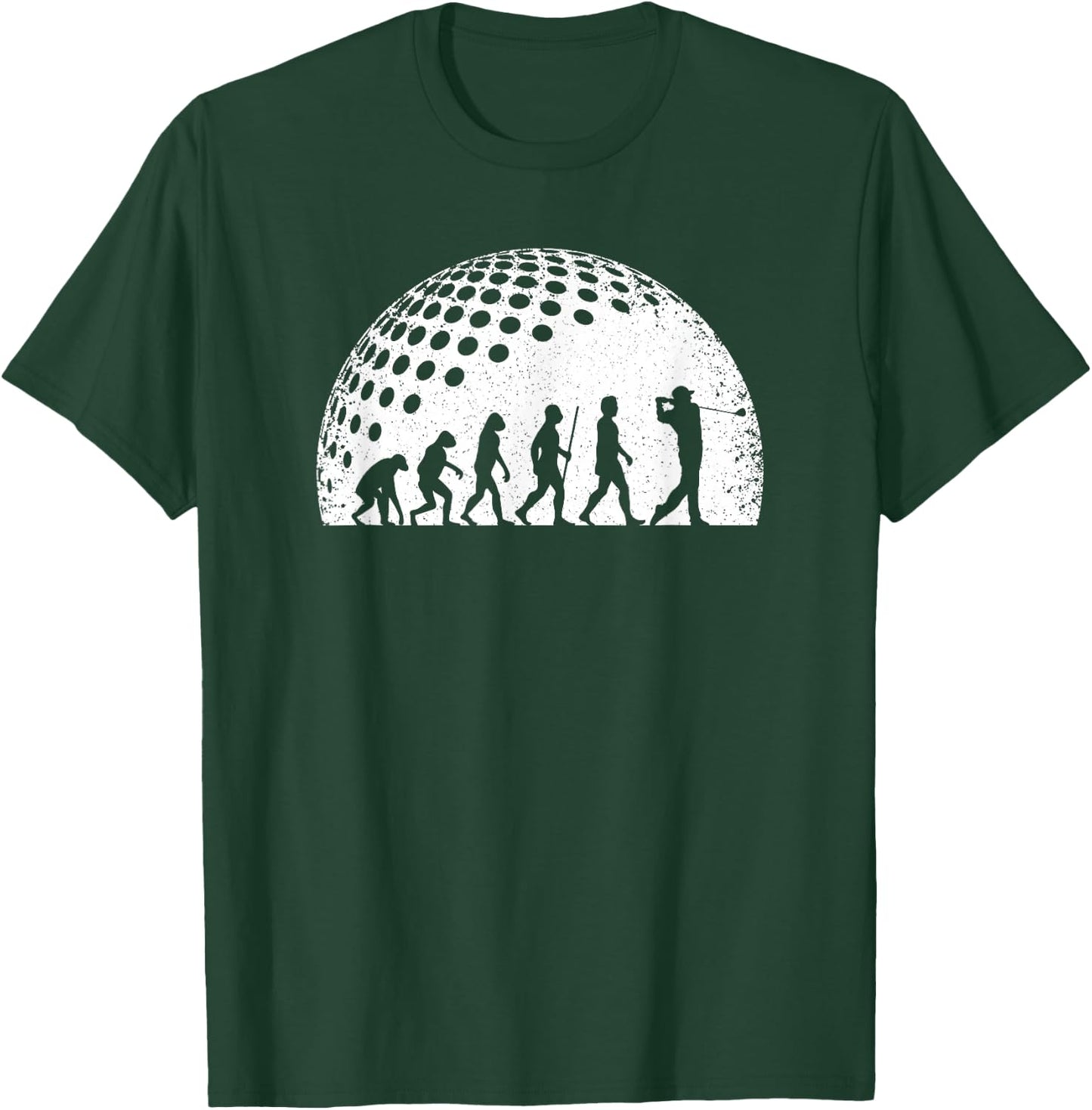 Funny Golf Evolution Golf Player Vintage Men Boys T-Shirt - T-Shirt | Forest