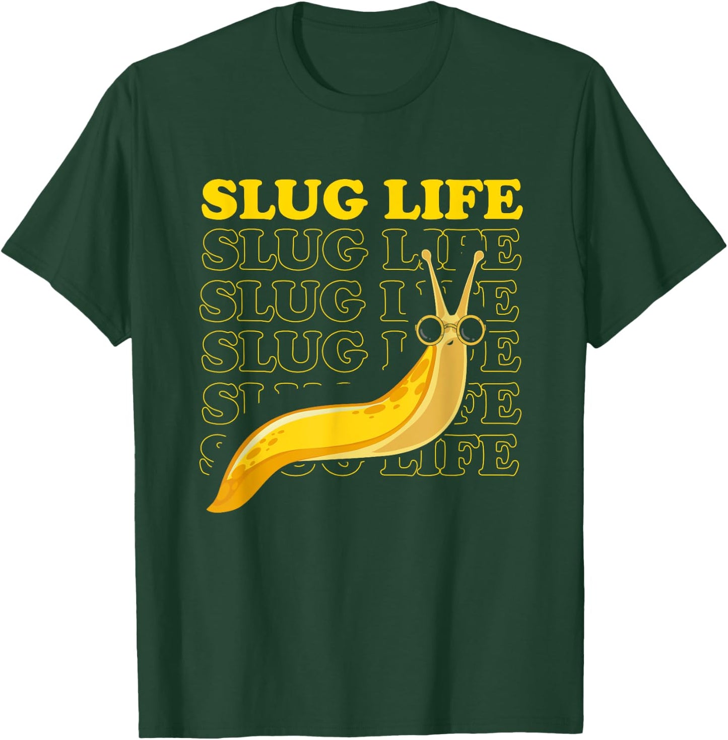 Banana Slug Quote and Banana Slugs Design T-Shirt - T-Shirt | Forest