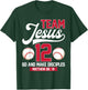 Jesus and Baseball Team Jesus Christian Matthew 28:19 Verse T-Shirt - T-Shirt | Forest