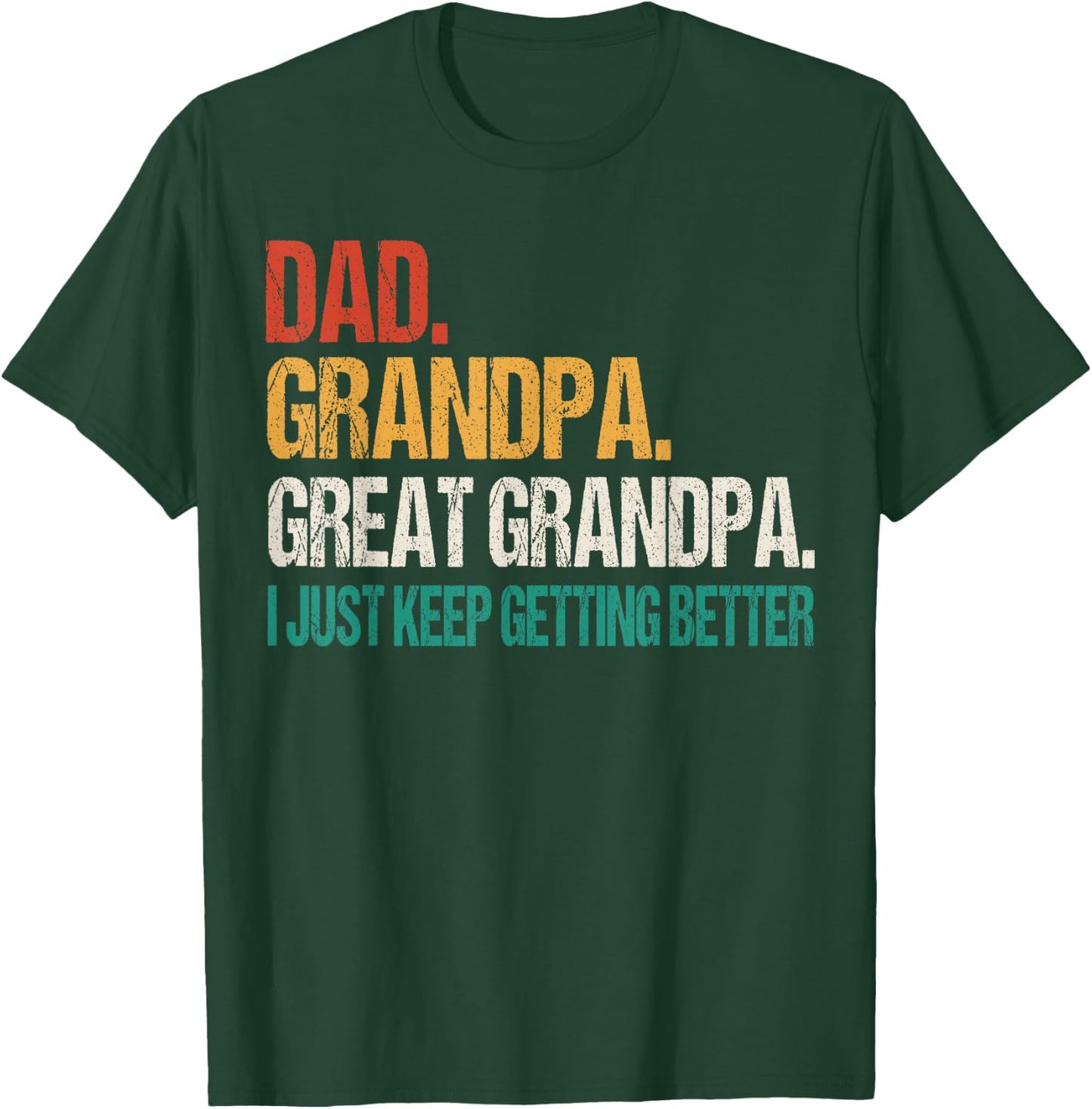 Dad Grandpa Great Grandpa Fathers Day For Great Grandfather T-Shirt - T-Shirt | Forest