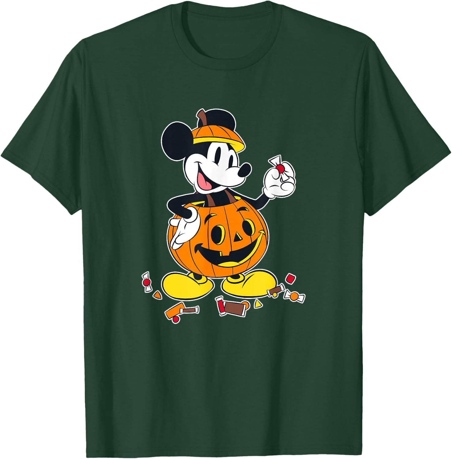 Disney Mickey And Friends Halloween Mickey Pumpkin Costume T-Shirt - T-Shirt | Forest