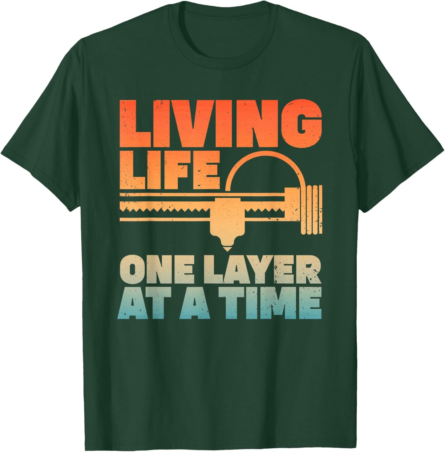 Funny 3D Printing Art Women 3D Printer Lovers Geeks T-Shirt - T-Shirt | Forest