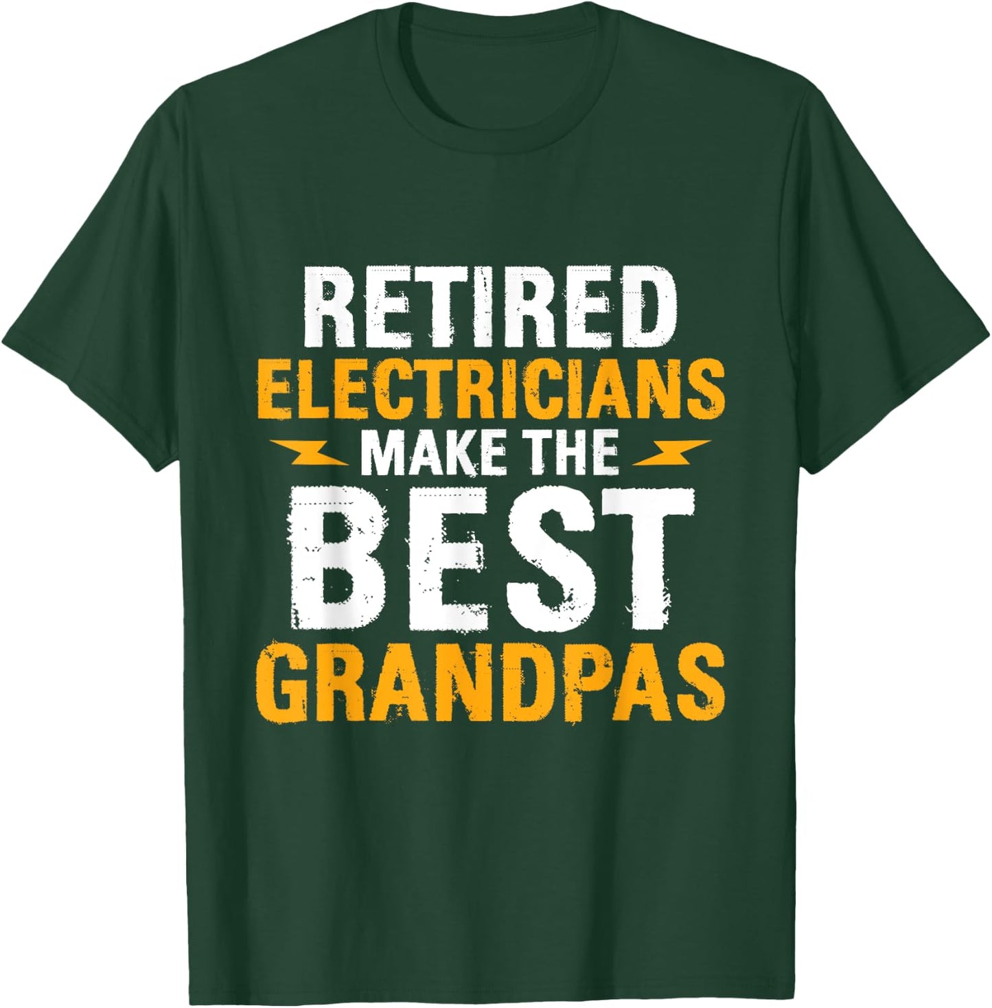 Retired Electricians - Grandpa Repairmen Electrical Worker T-Shirt - T-Shirt | Forest