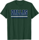 Dallas Blue & Light Grey Throwback Dallas TX Tailgate Party T-Shirt - T-Shirt | Forest