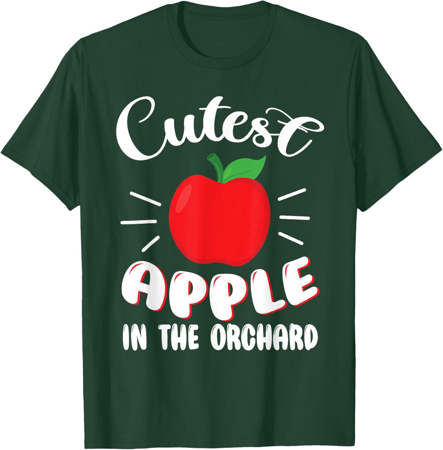 Funny Cutest Apple In The Orchard Apple Picking Kids T-Shirt - T-Shirt | Forest