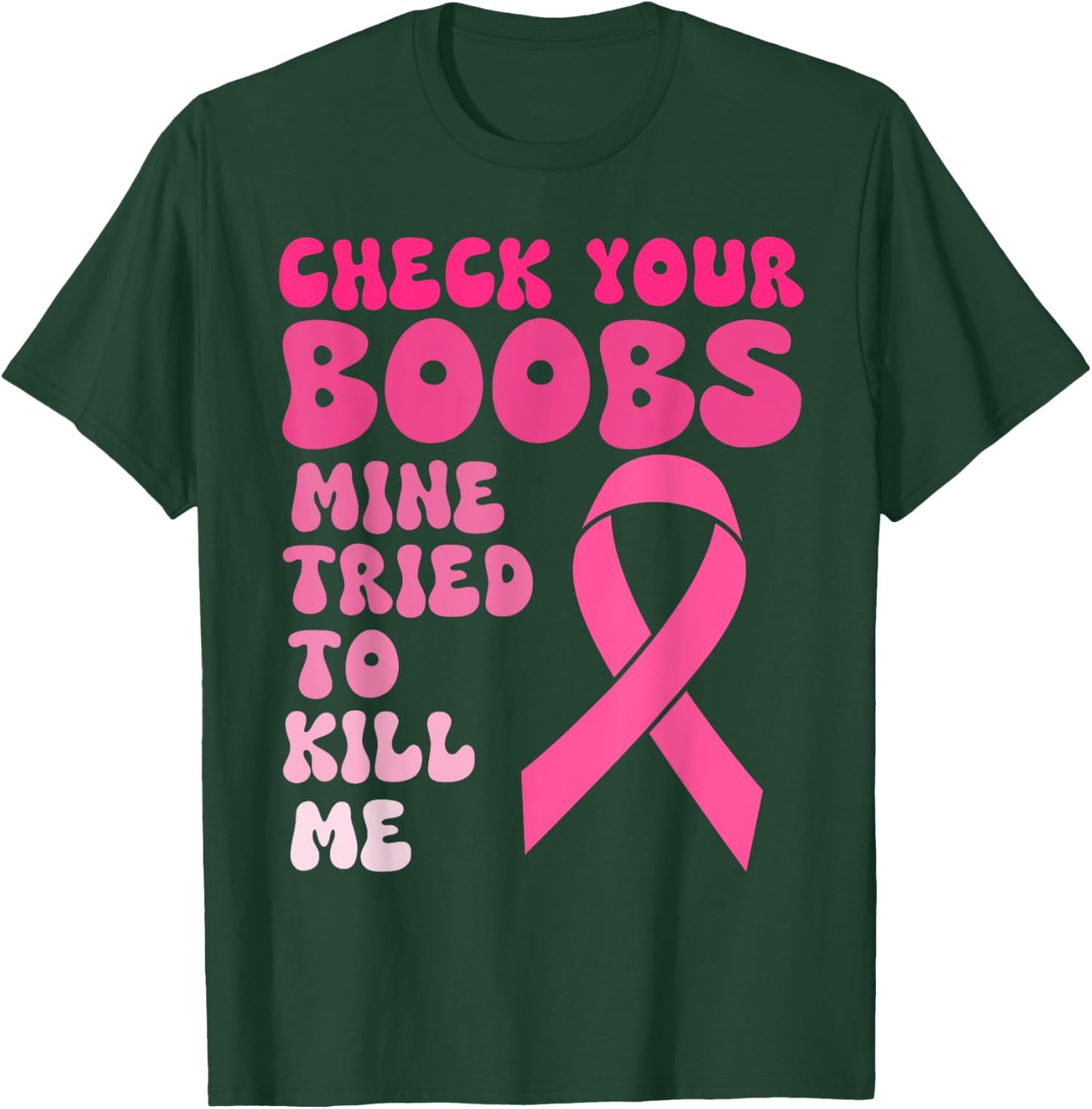 Breast Cancer Awereness Supporter, Fighter & Survivor Women T-Shirt - T-Shirt | Forest