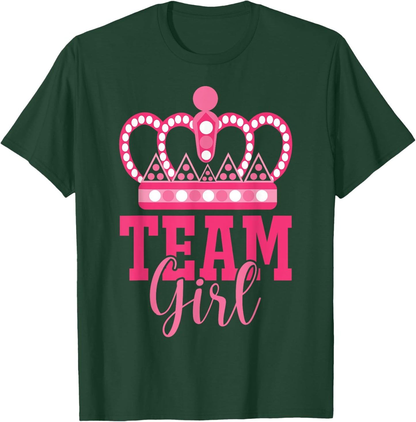 Pink Team Girl Team Boy Gender Reveal Party Matching Family T-Shirt - T-Shirt | Forest