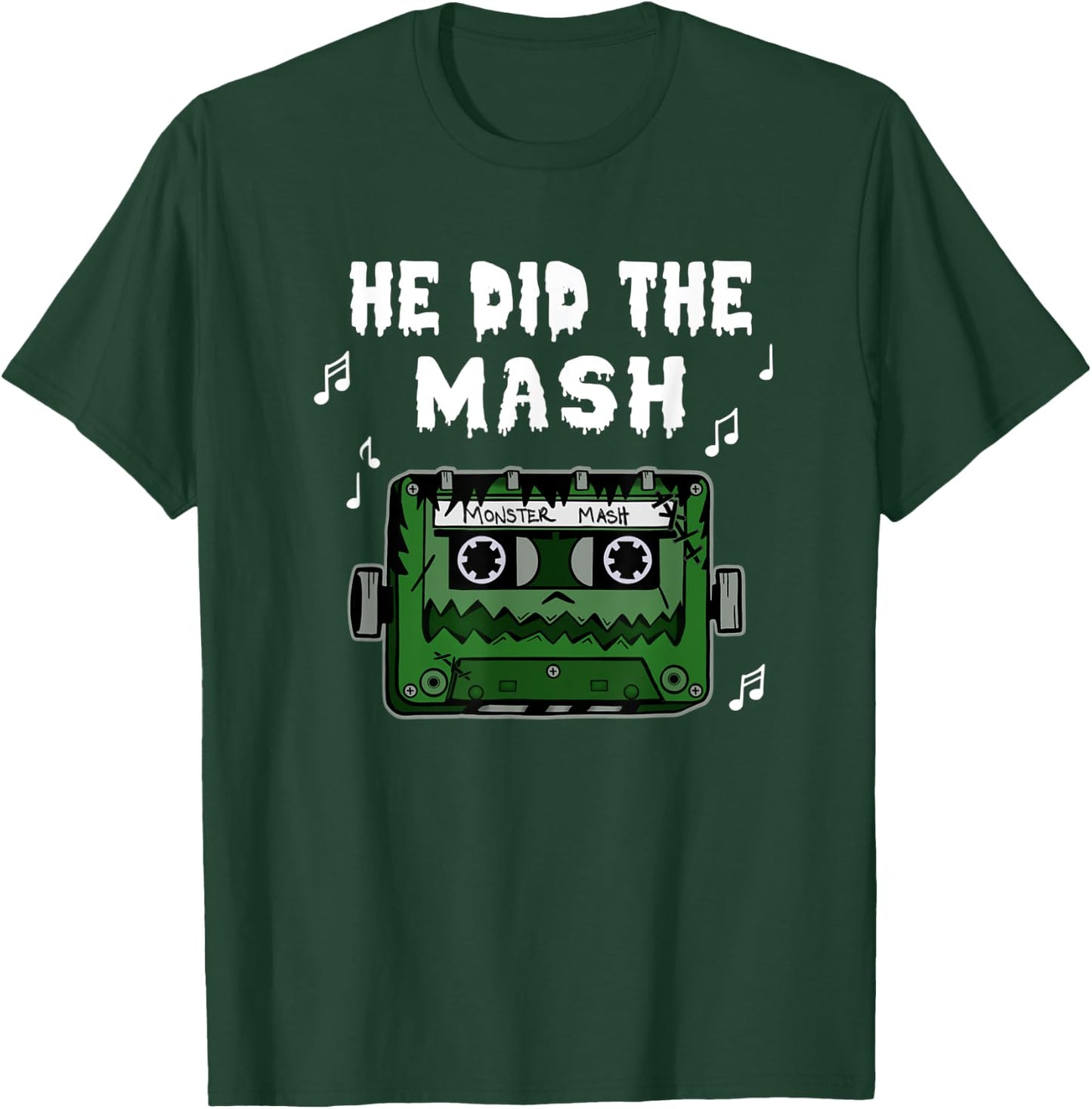 Frankenstein Monster Cassette Tape Halloween T-Shirt - T-Shirt | Forest