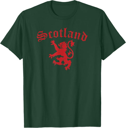Scotland Flag Lion Rampant Scottish Pride T-Shirt - T-Shirt | Forest