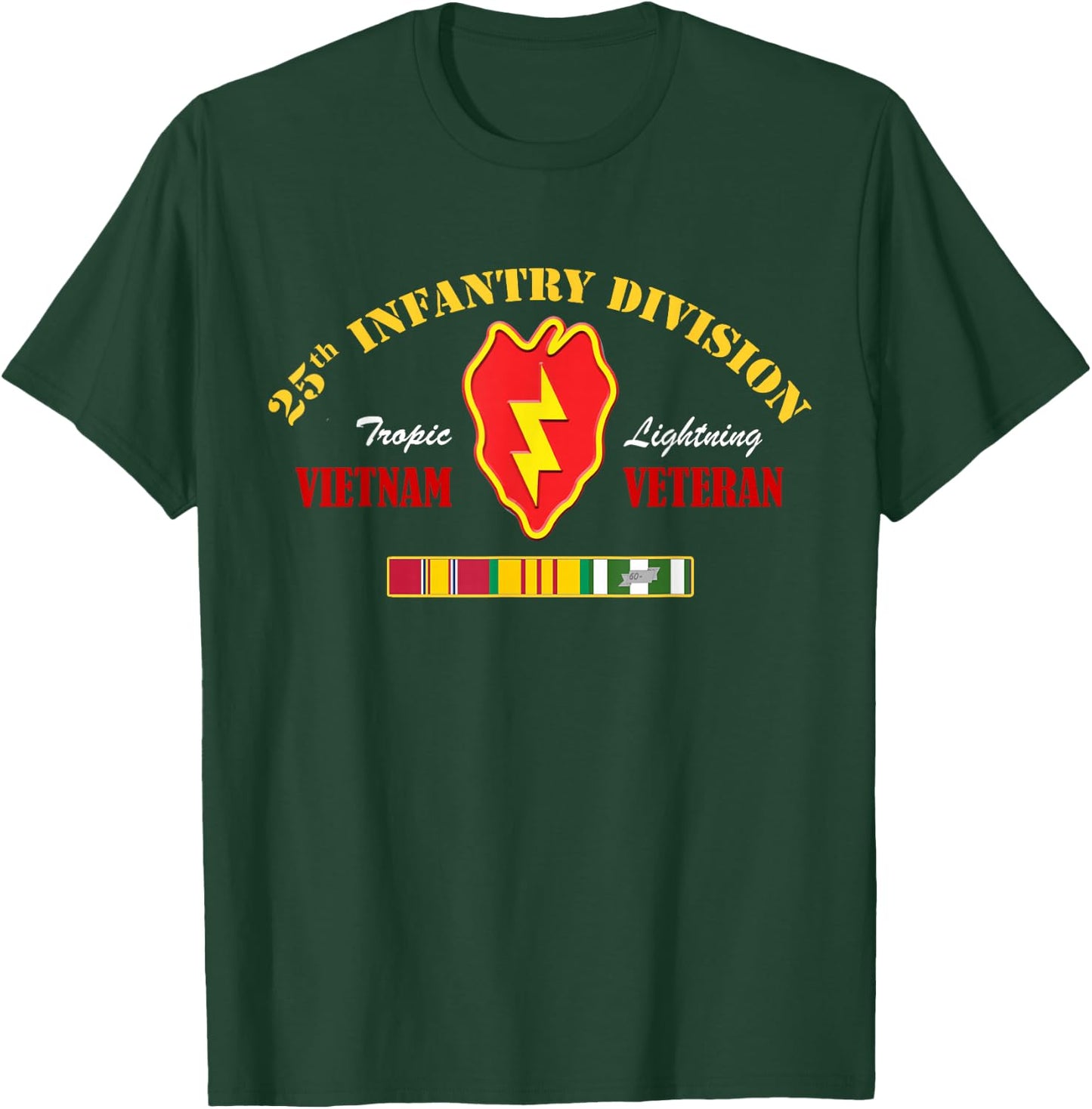 25th Infantry Division Vietnam Veteran T-Shirt - T-Shirt | Forest
