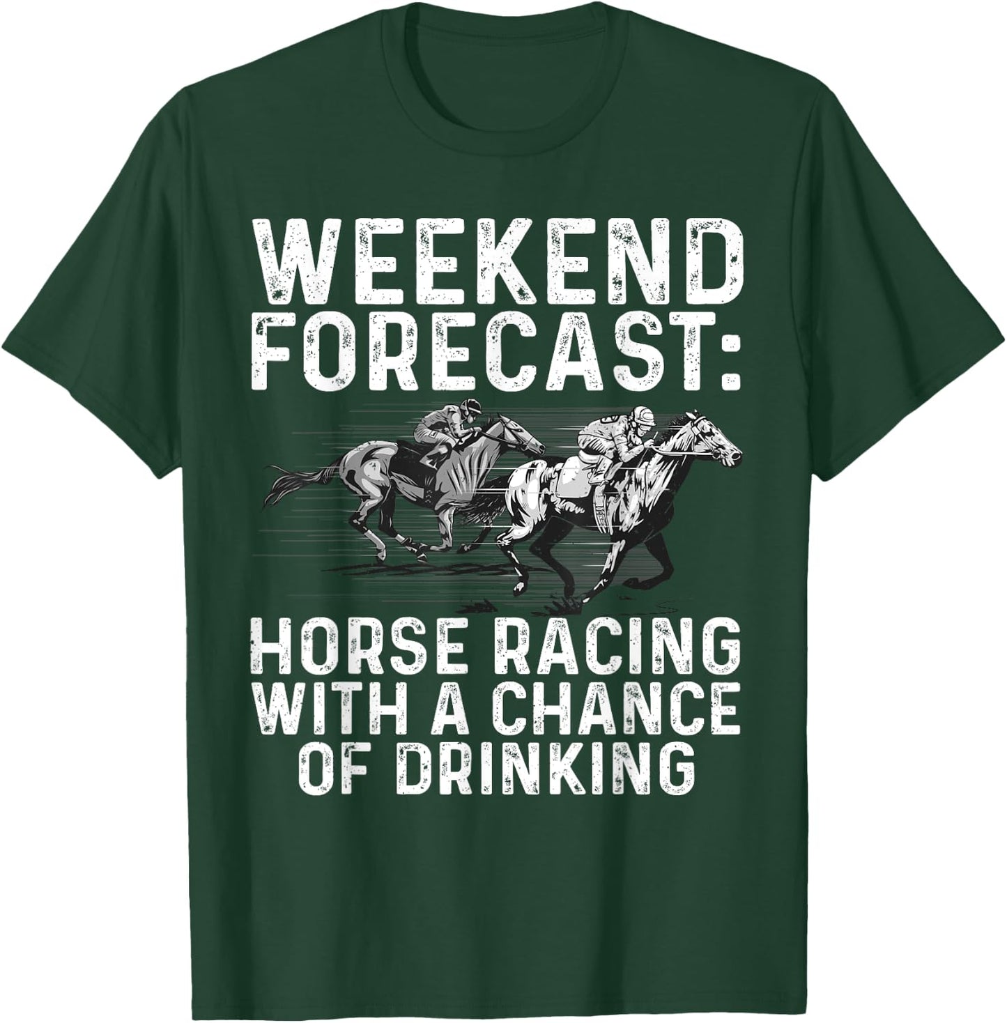 Cool Horse Racing Design Women Derby Horse Racing T-Shirt - T-Shirt | Forest