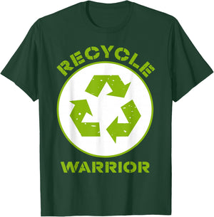 Recycle Warrior Recycling Lover Save Environment Awareness T-Shirt - T-Shirt | Forest