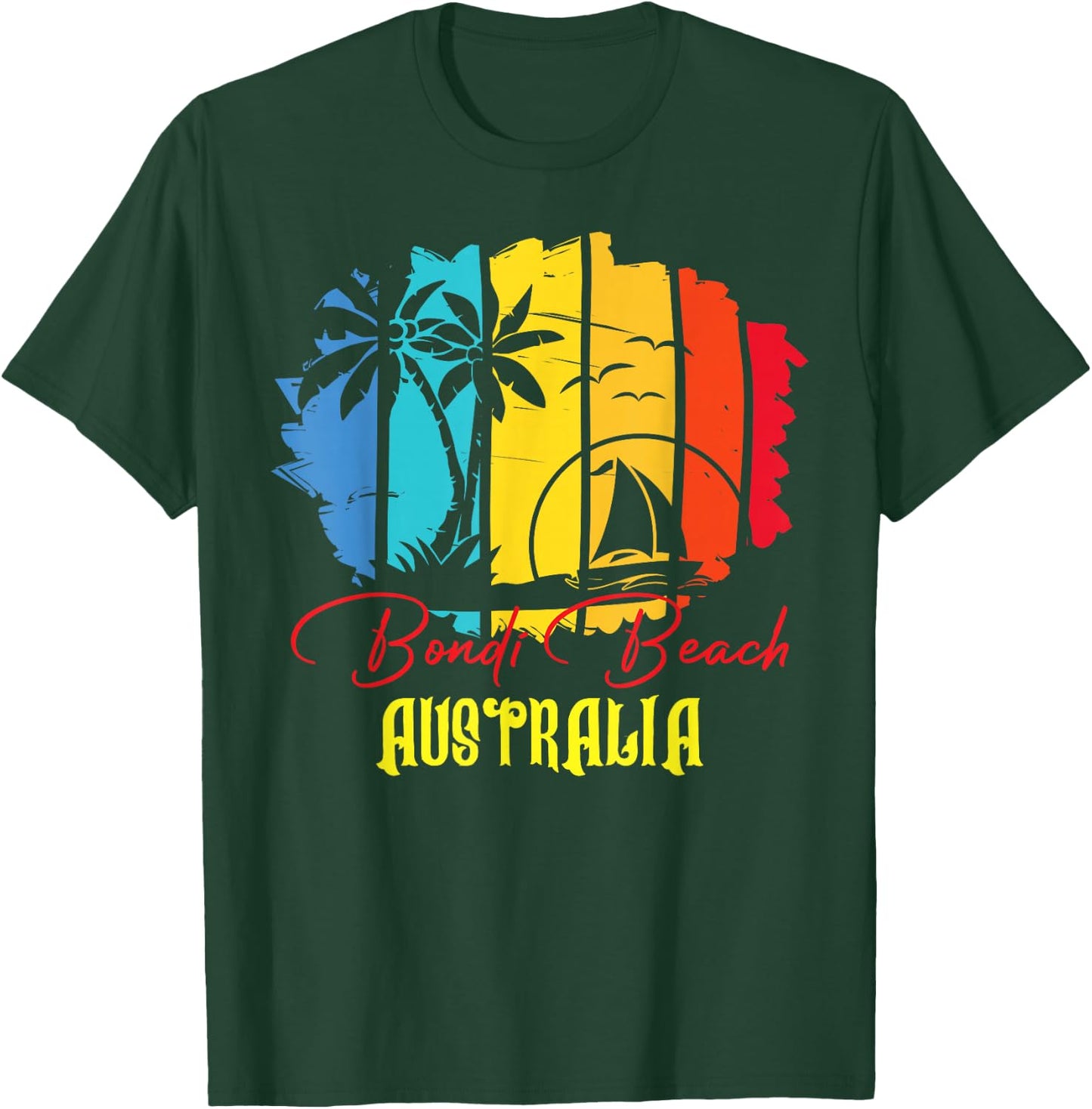 Bondi Beach Australia Beach Summer T-Shirt - T-Shirt | Forest