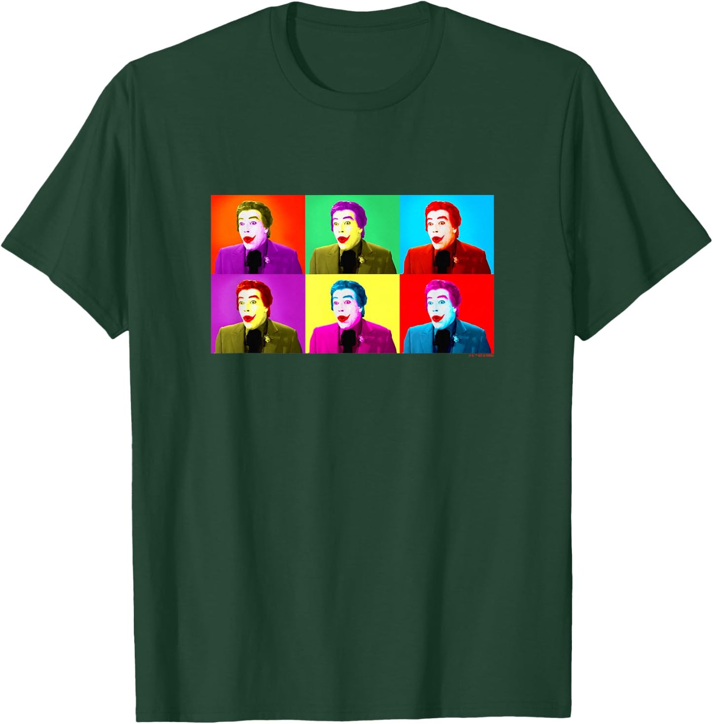 Batman Vintage 60's Cesar Romero The Joker Warhol Pop Art T-Shirt - T-Shirt | Forest