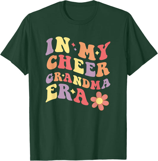 In My Cheer Grandma Era Cheerleader Grandmother T-Shirt - T-Shirt | Forest