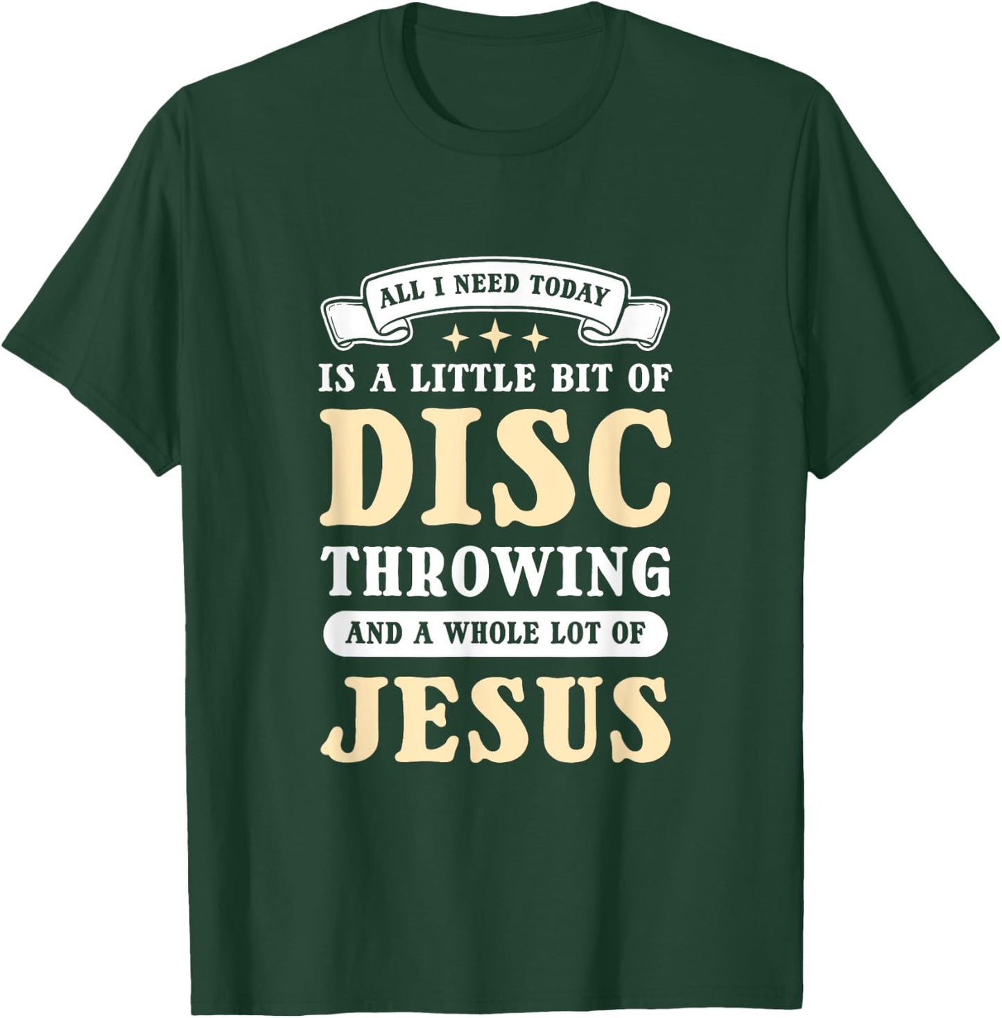 Jesus And Discus Throwing. Discus Thrower T-Shirt - T-Shirt | Forest