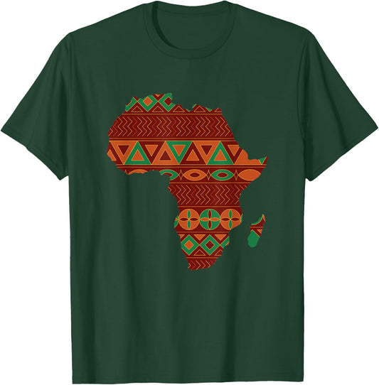 Proud Africa African Country Flags Continent Love T-Shirt - T-Shirt | Forest