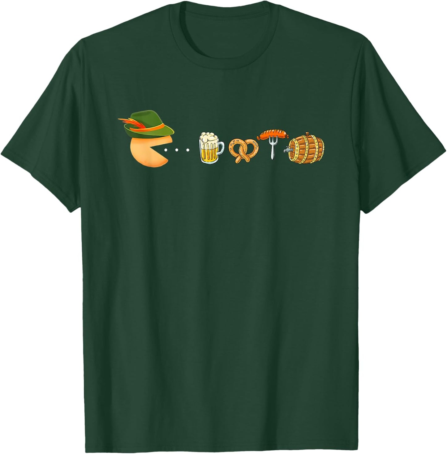 Funny Oktoberfest Gamer, Beer Festival, German Beer Drinking T-Shirt - T-Shirt | Forest