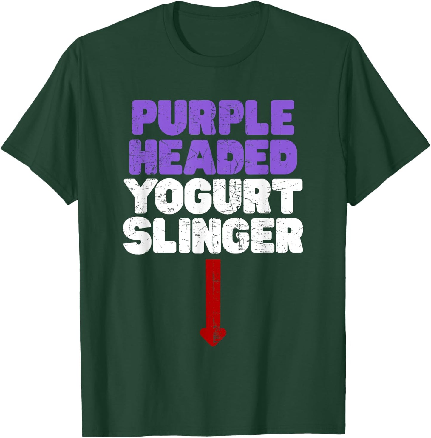 Funny Purple Headed Yogurt Slinger Classic Crude Humor T-Shirt - T-Shirt | Forest