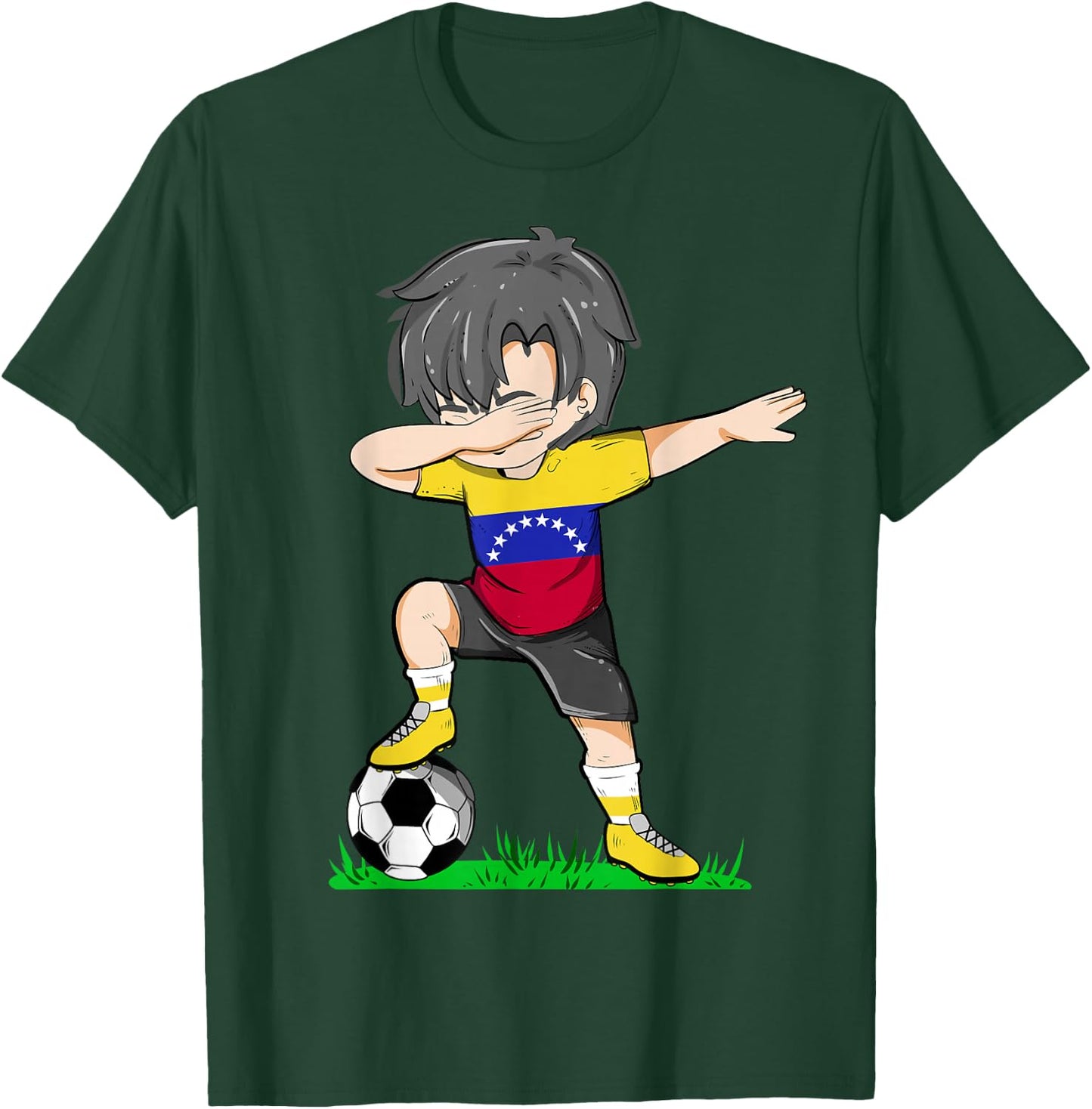 Soccer Venezuela Jersey Venezuelan Flag Football Boys Men T-Shirt - T-Shirt | Forest