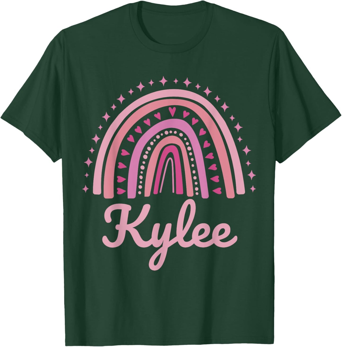 Kylee Name Personalized Funny Women Pink Rainbow Kylee T-Shirt - T-Shirt | Forest