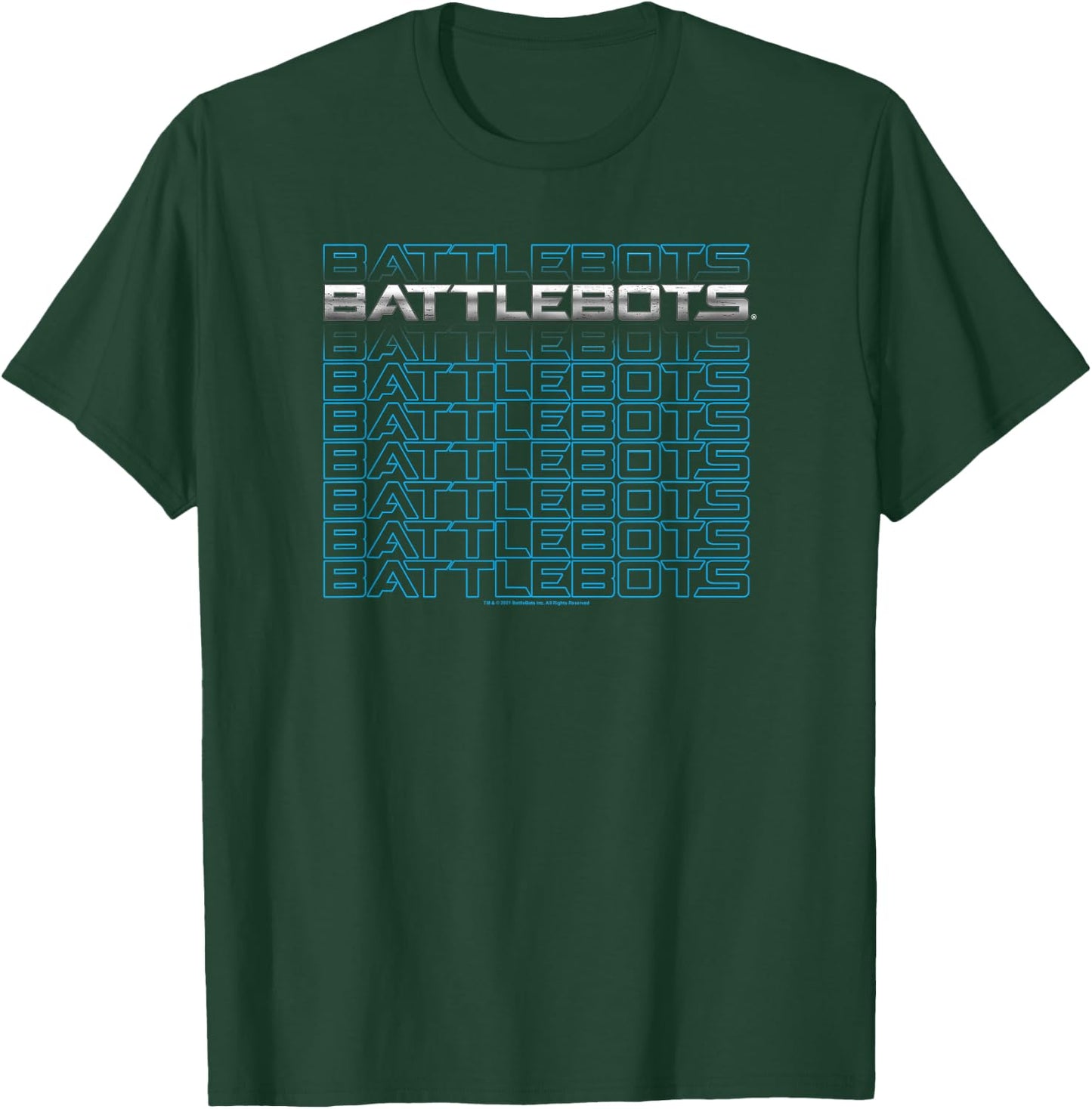 BattleBots Logo Text Stack T-Shirt - T-Shirt | Forest