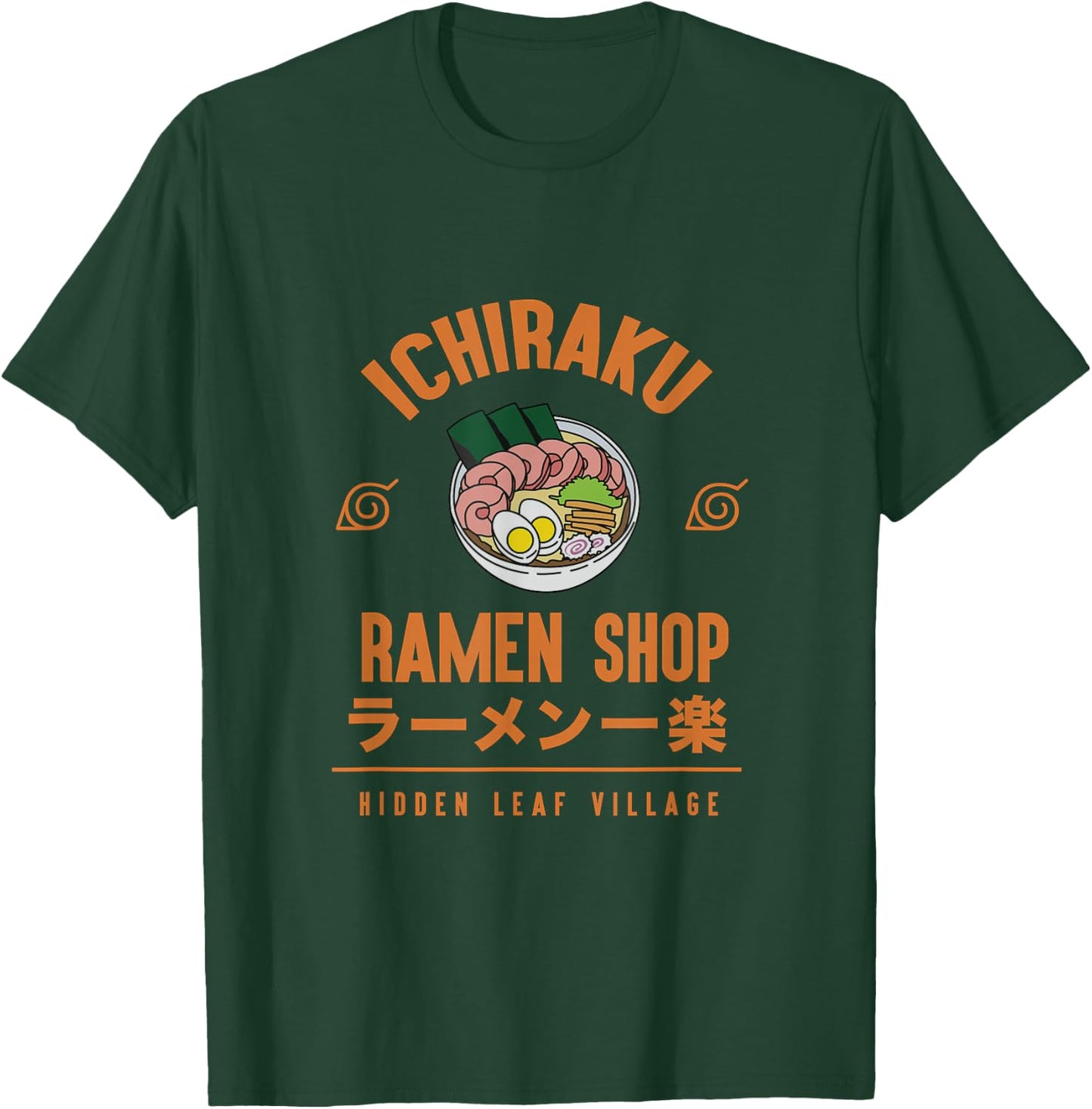 Naruto Shippuden Anime Cartoon Ramen Shop Small T-Shirt - T-Shirt | Forest
