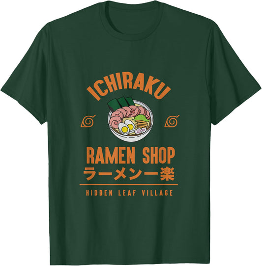 Naruto Shippuden Anime Cartoon Ramen Shop Small T-Shirt - T-Shirt | Forest