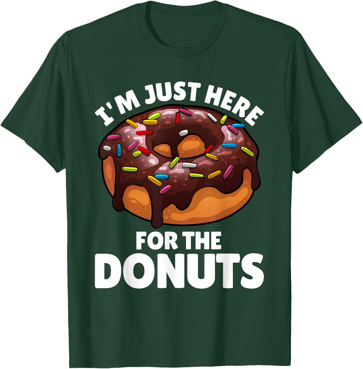Donut Art Women Food Doughnut Dessert Donut Lover T-Shirt - T-Shirt | Forest