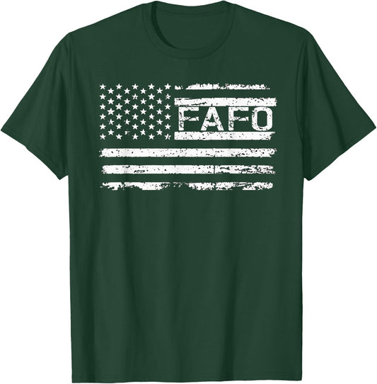 FAFO Flag T-Shirt - T-Shirt | Forest