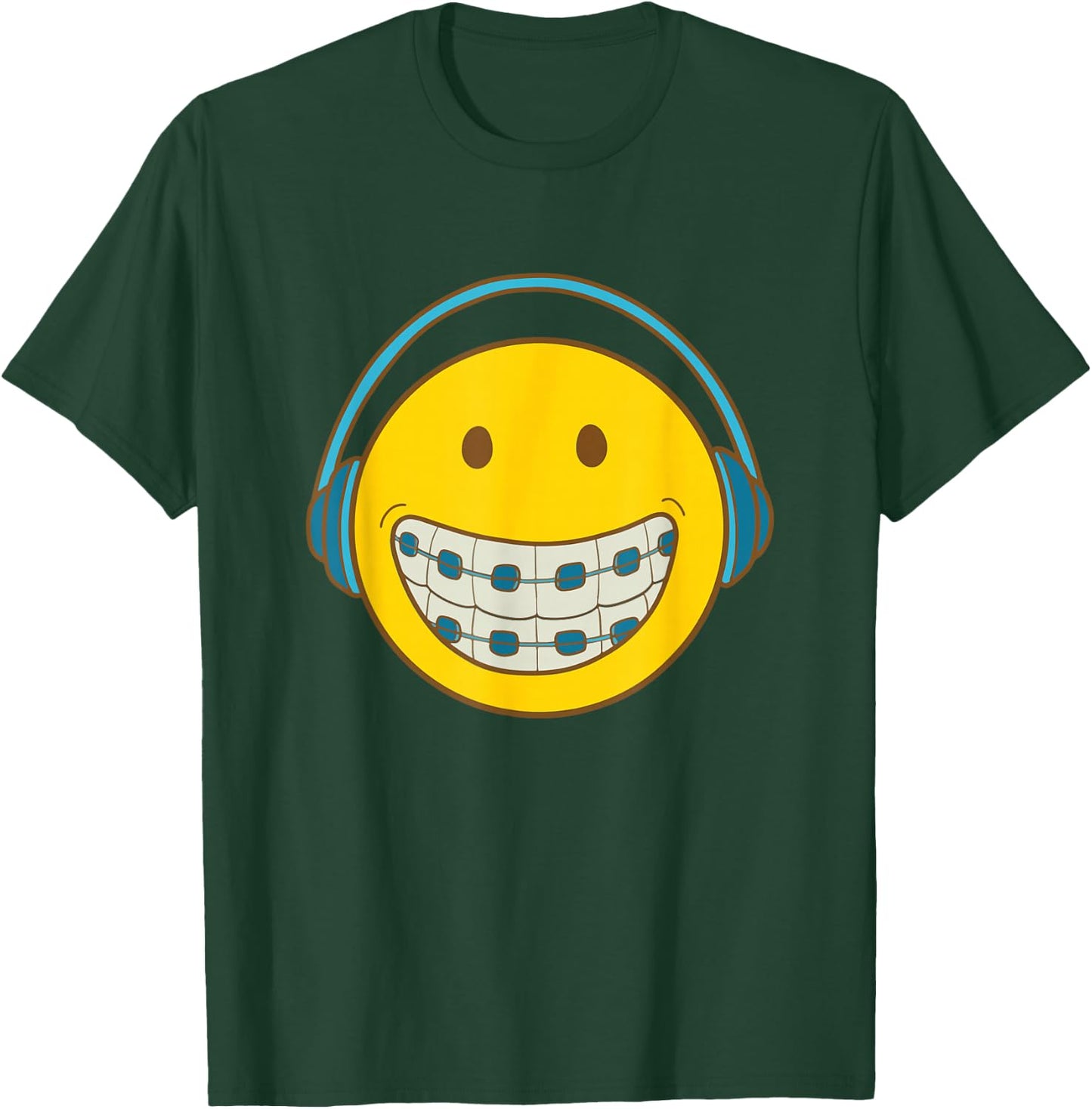 SMILE BRACE FACE Orthodontic Orthodontist Orthodontal T-Shirt - T-Shirt | Forest