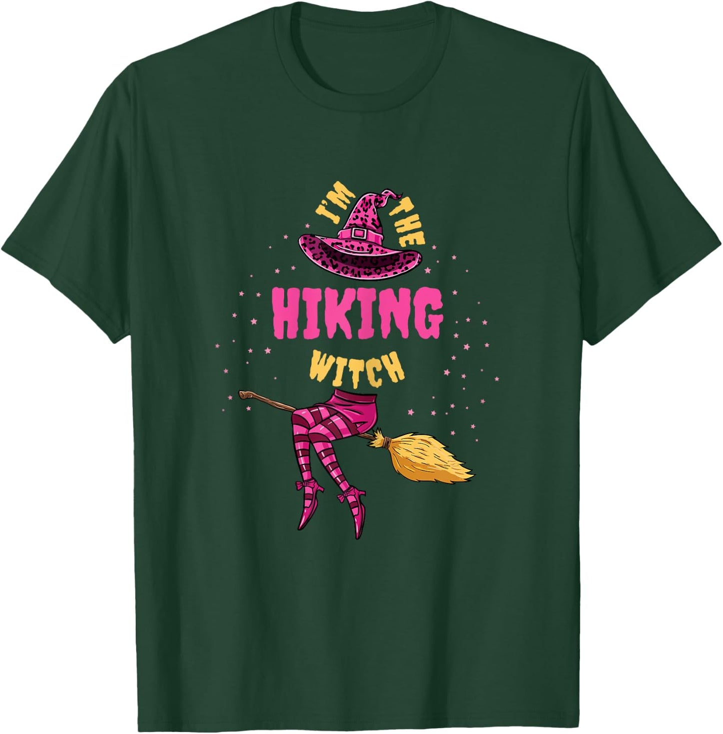 Im The Hiking Witch Halloween Matching T-Shirt - T-Shirt | Forest