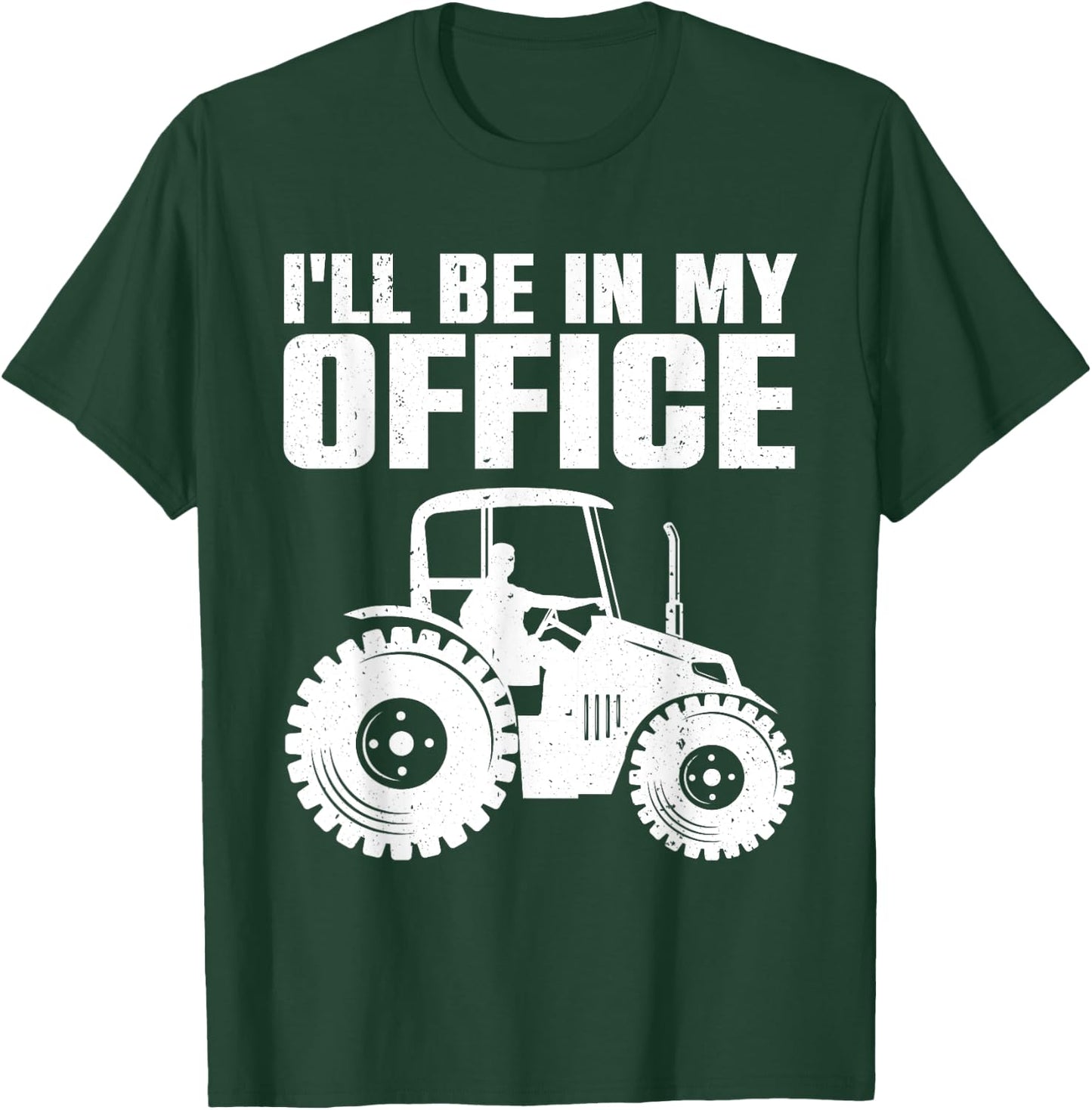 Best Tractor Women Farming Agriculture Farmer Office T-Shirt - T-Shirt | Forest