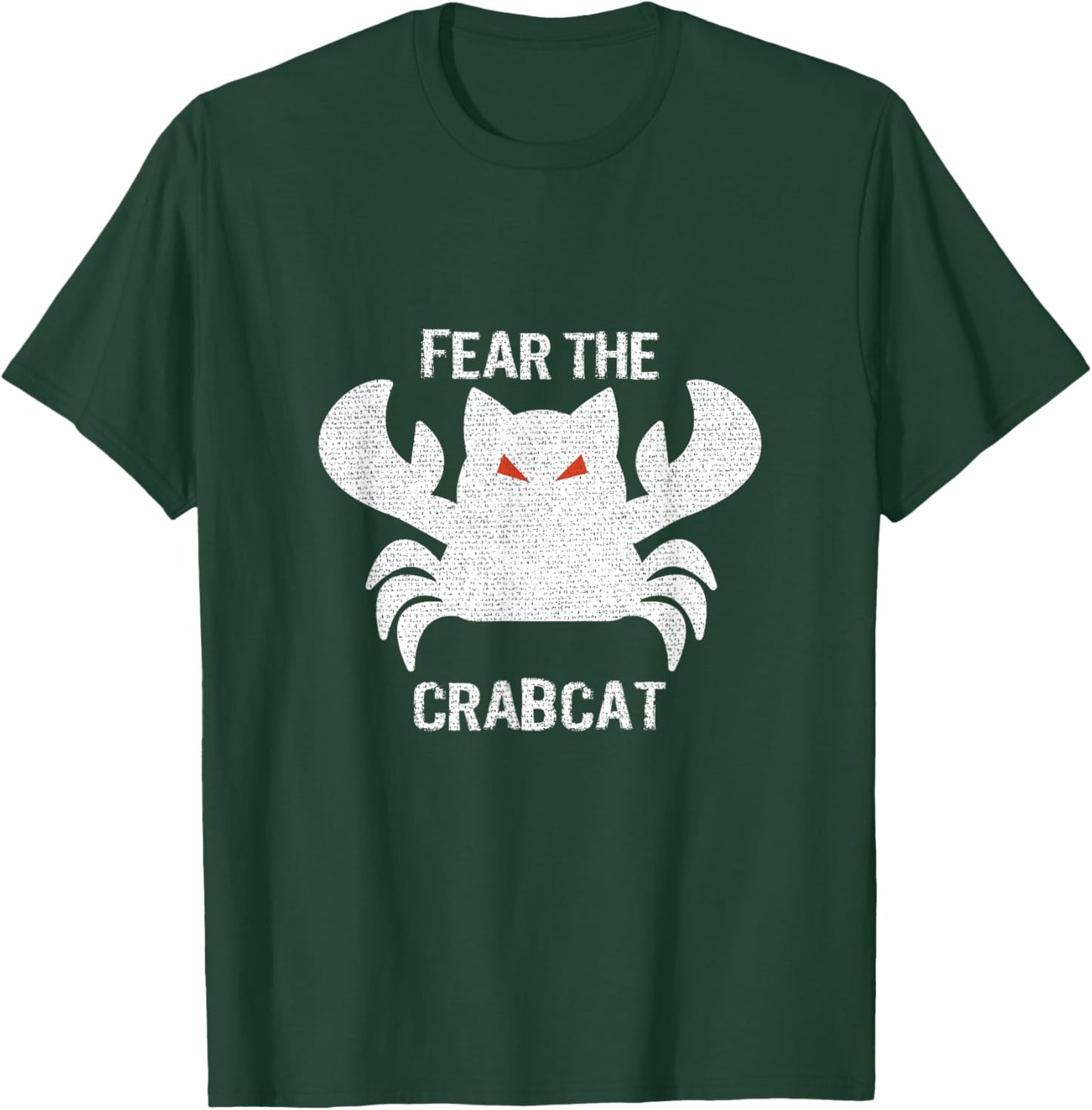Fear the Crabcat - Funny Cryptid Cryptozoology Vintage Men Women Girls Kids T-Shirt - T-Shirt | Forest