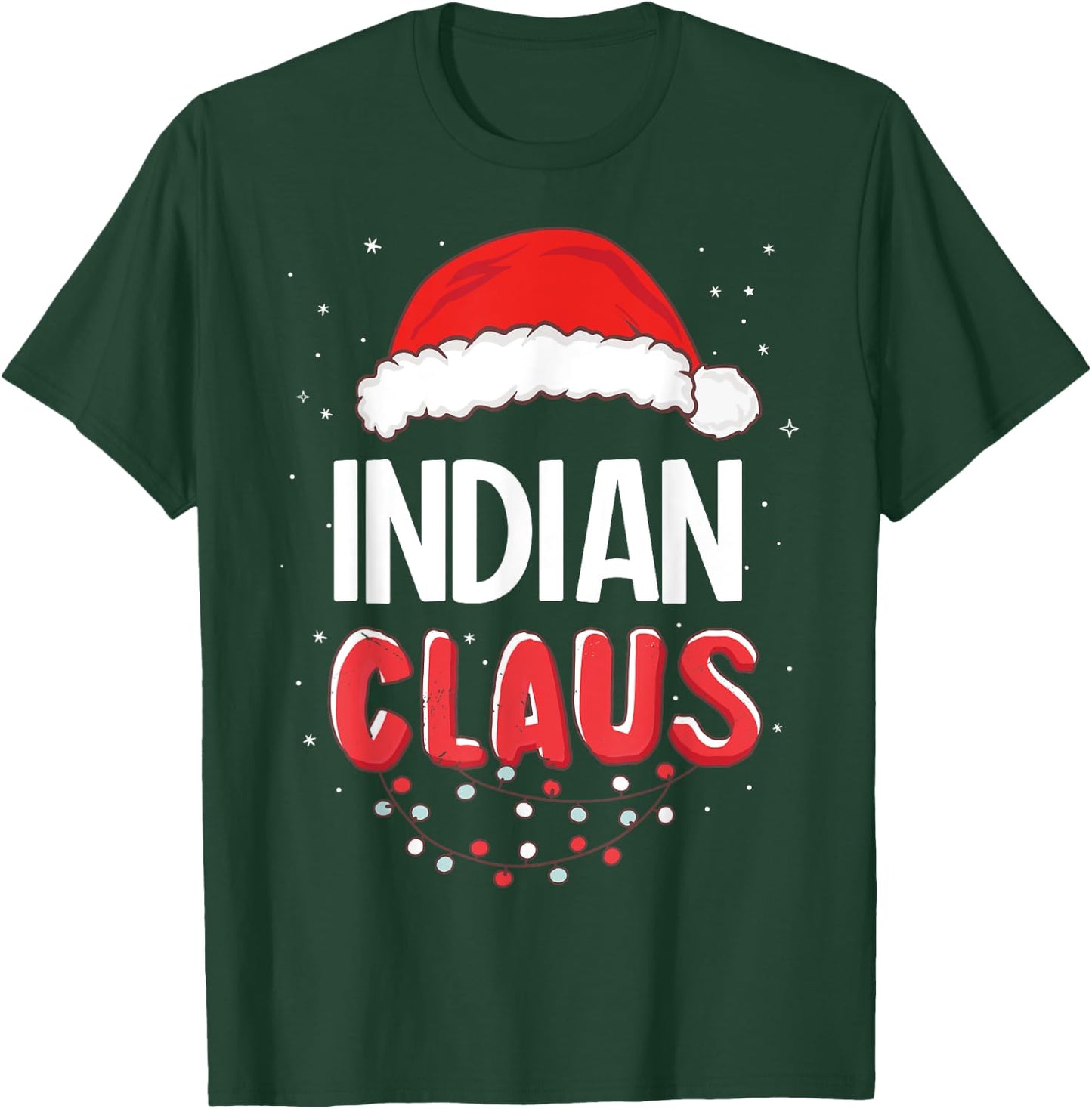 Indian Santa Claus Christmas Matching Costume T-Shirt - T-Shirt | Forest