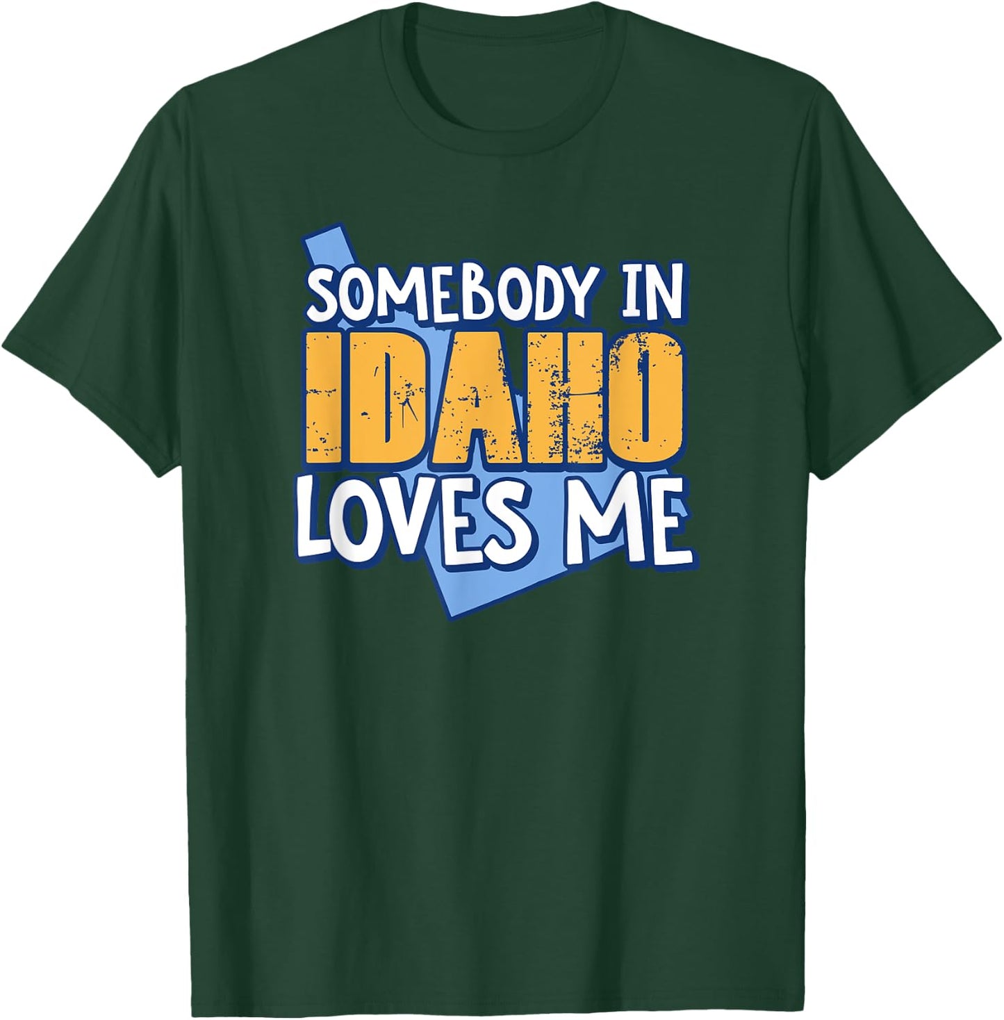 Somebody In Idaho Loves Me Funny USA State Travel T-Shirt - T-Shirt | Forest